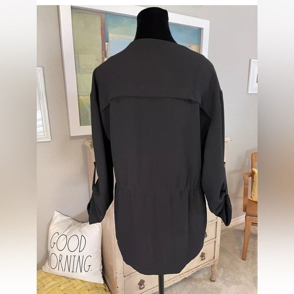 Astr The Label Jacket S Black Slouchy Drape Collar Holidays Preppy Dressy Classy - Picture 5 of 7